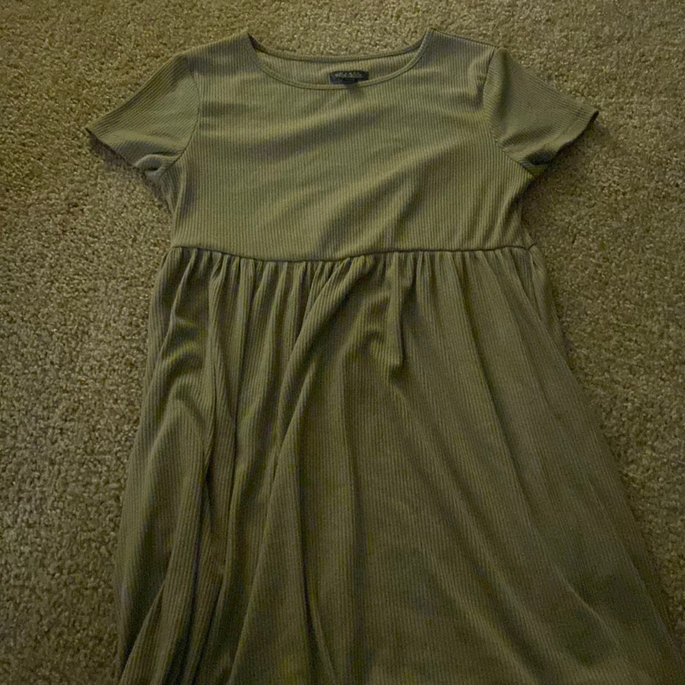 Olive green dress